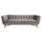 Ellar 90.2" Velvet Flared Arm Sofa