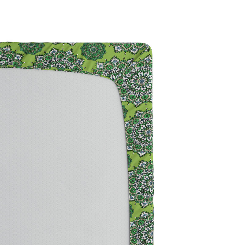 Microfiber Geometric Fitted Sheet, Twin XL Fitted Sheet