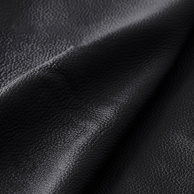 Black Genuine Leather Modular Sofa