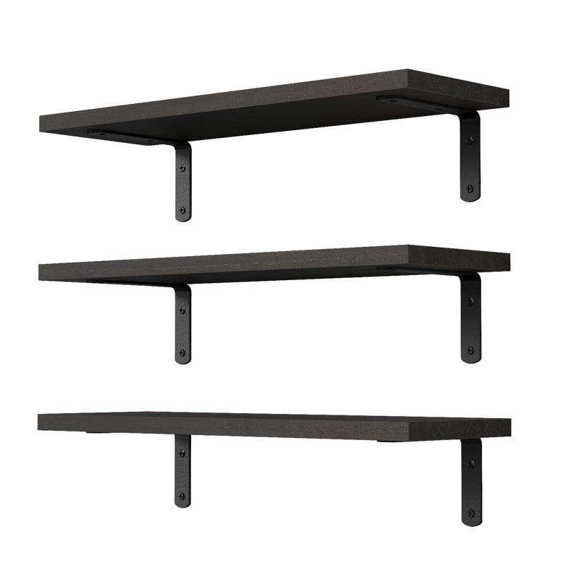 Stojadin Square Floating Shelf, Dark Brown
