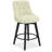 Malakeh Swivel Upholstered Counter Stool with Solid Wood Frame-100865015-100865018