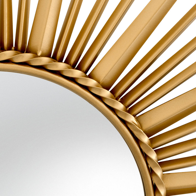 Helios Convex Metal Wall Mirror