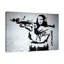 Mona Lisa Bazooka II by Banksy - Wrapped Canvas Print-1633685207