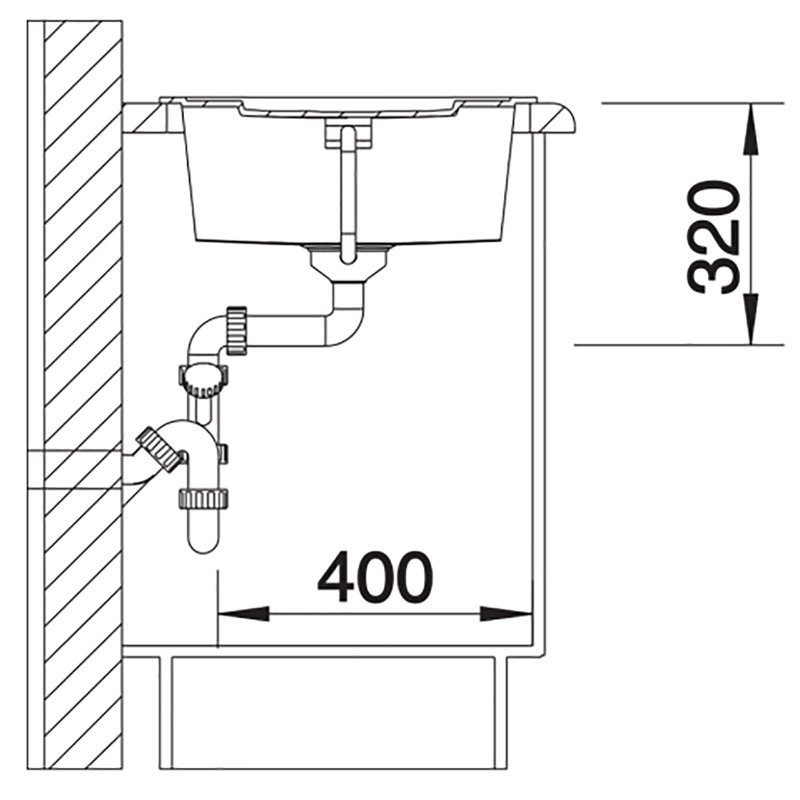 Metra Single Bowl Inset Kitchen Sink, Anthracite