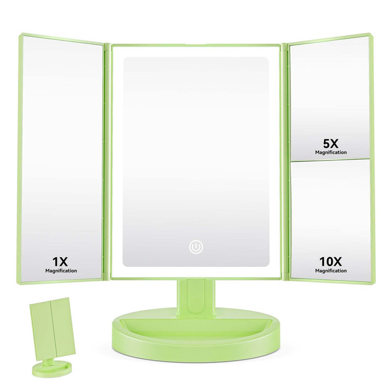 Demetrias Rectangle Floor Mirror, Green
