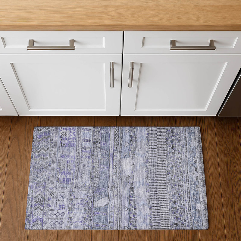 Premium Machine Washable Ashington AMF1835 Stripes Rug, Rectangle 1'8" x 2'6"