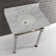 Monarch Marble Rectangular Console Bathroom Sink with Overflow