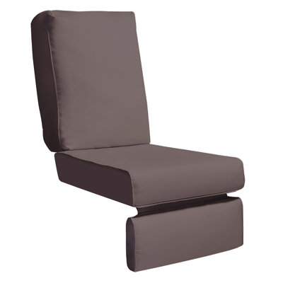 Housse de coussin de fauteuil inclinable pour patio, housse de remplacement pour l'extérieur résistante aux intempéries