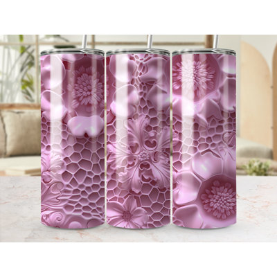 Choose Handmade Tumblers 591 mL Vacuum Insulated Stainless Steel (18/8) Travel Tumbler with Straw