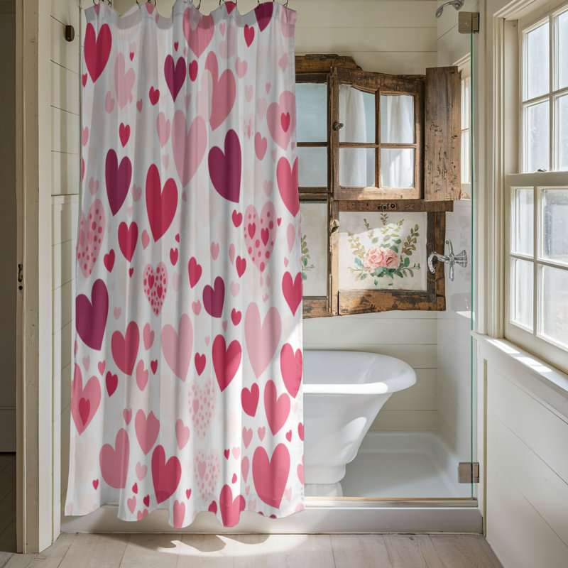 Love Glide - Premium Shower Curtain, 74"H x 71"W