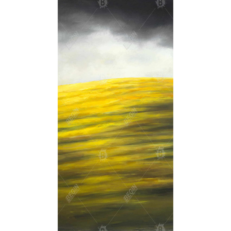 Yellow hill - 15.75"x31.50" Desk mat