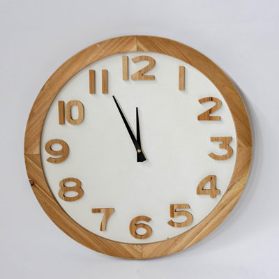 Horloge murale en bois