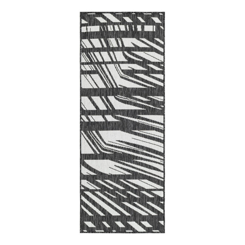 Abstract Indoor / Outdoor Rug, Runner 2' x 5'3"