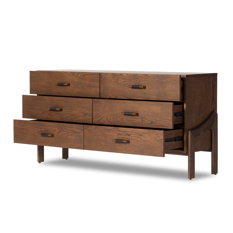 6 Drawer 65" W Double Dresser