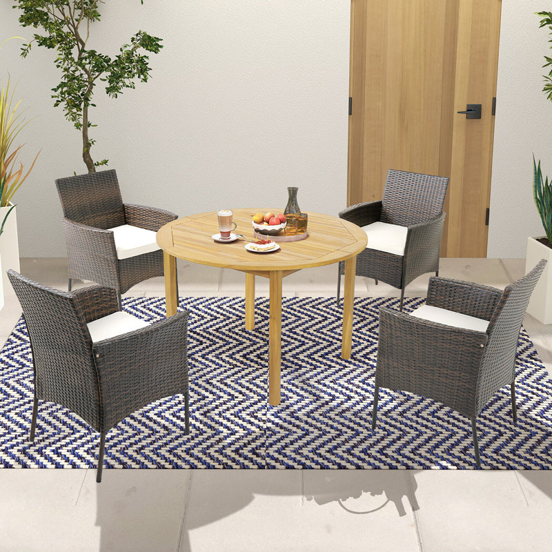 Ensemble repas d'extérieur 44 po Tishaan