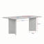 Table de salle à manger moderne en chêne miel 70,9 po x 29,5 po x 35,4 po | 100% panneau de particules enduit de mélamine, épaisseur: 1,0 pouce | Conception élégante, durable et élégante pour les salles à manger contemporaines, capacité de poids de 154,3 lb-1958357148