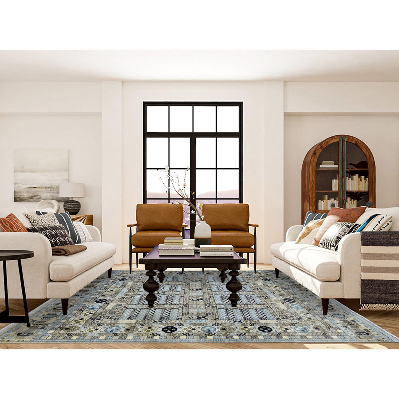 Swaliya One-of-a-Kind Rectangle 8'0" X 9'9" New Age Area Rug in