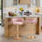 Christal Velvet Swivel Adjustable Height Bar Stool-93480938-90489187