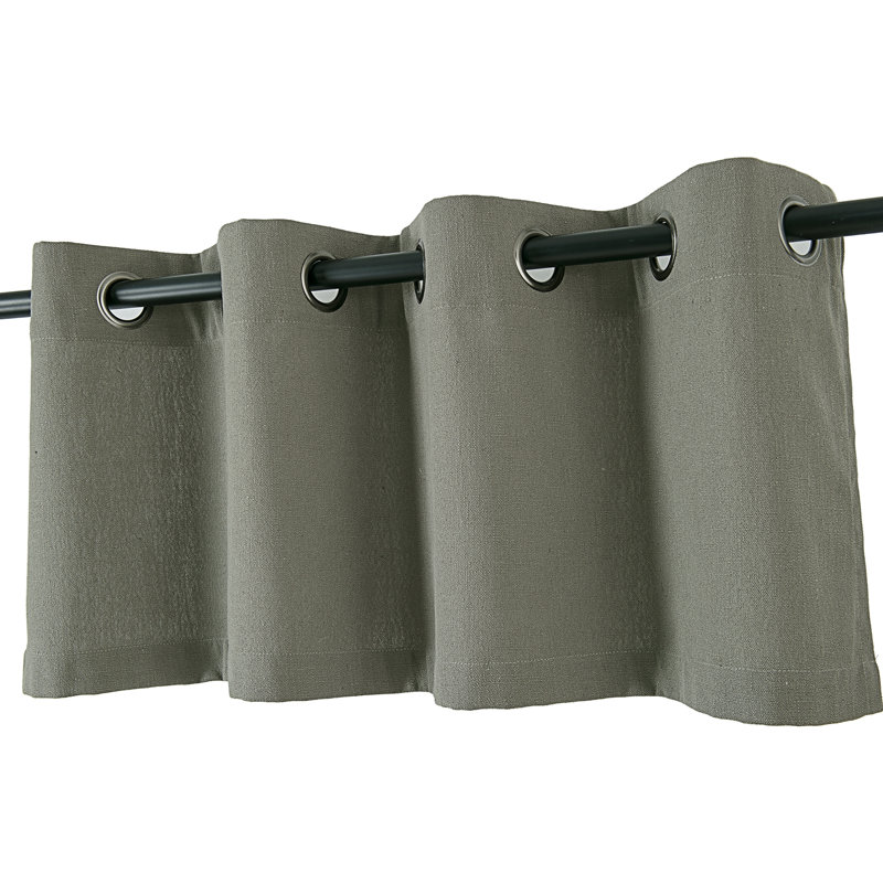 Destefano Tailored Window Valance, Stone Gray
