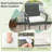 Nickolie Upholstered Counter Stool with Metal Frame
