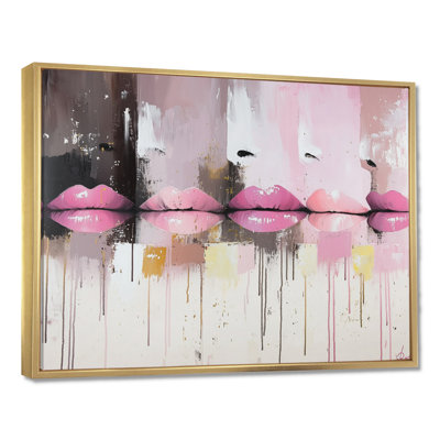 Pop Art Pink Lips - Fashion Lips Wall Décor