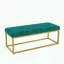Storage Bench with Steel Frame and Synthetic Leather