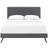 Macie Platform Bed with Round Splayed Legs-539380996-539380993