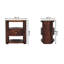 50cm W Solid Wood Bedside Table