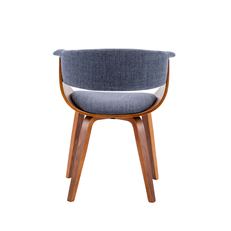 48cm H Polyester Blend Upholstered Upholstered Back Armchair, Blue