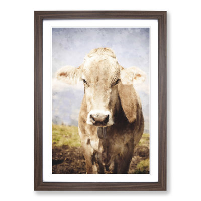 Portrait of a Cow Vol.1 - Framed Print