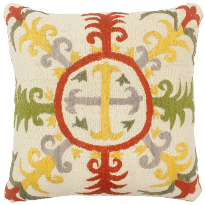 Eclectic Eclectic Howes Kilim Suzani Handmade Pillow