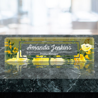 Plaque nominative personnalisée Lily