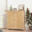 Armoire de rangement Mid-Century, rotin, tablettes réglables - standard