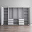 Armoire Marlize 117,4 "avec tablettes réglables, tringle, finition mate-1938757070