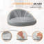Swivel Upholstered Faux Leather Bar Stool with Steel Frame-2077080365