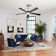Portico 5 Blades Indoor Ceiling Fan with Light Kit and Remote