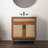 Javer 30" Rattan Modern Farmhouse 2-Shelf Bath Vanity Cabinet Only (Sink Basin not Included)-93805413