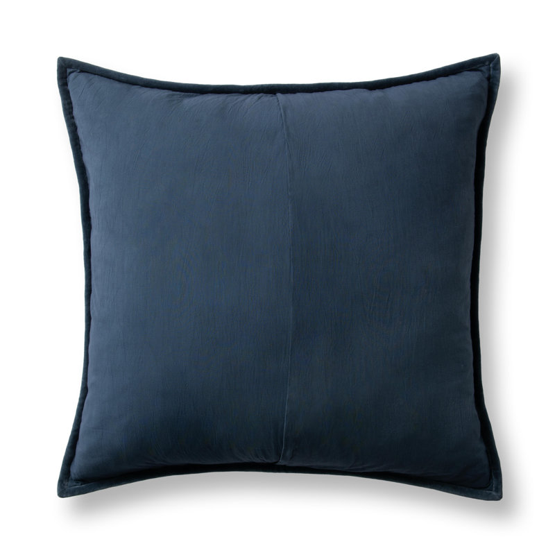 Elms Cotton Pillow Sham, Blue, Euro