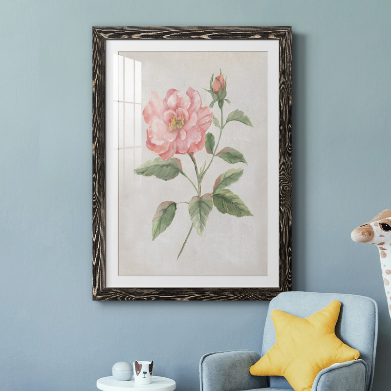 Grandiflora II - peinture encadrée, H 37,5 po x l 27,5 po x P 1,5 po, Cadre noir