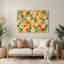 Fruit, abricot brun, art mural en métal-1221388553