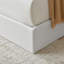 Lit plateforme tapissier hydraulique avec rangement Gaillarde Arcadia, blanc Boucle, grand-258869800-258869802