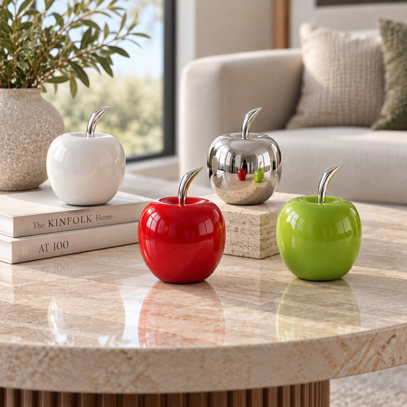 Sculpture de table Annebelle, H 5,5 po x l 4 po x P 4 po, Blanc