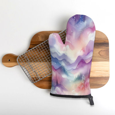 Ethereal Waves Oven Mitt Cotton Twill