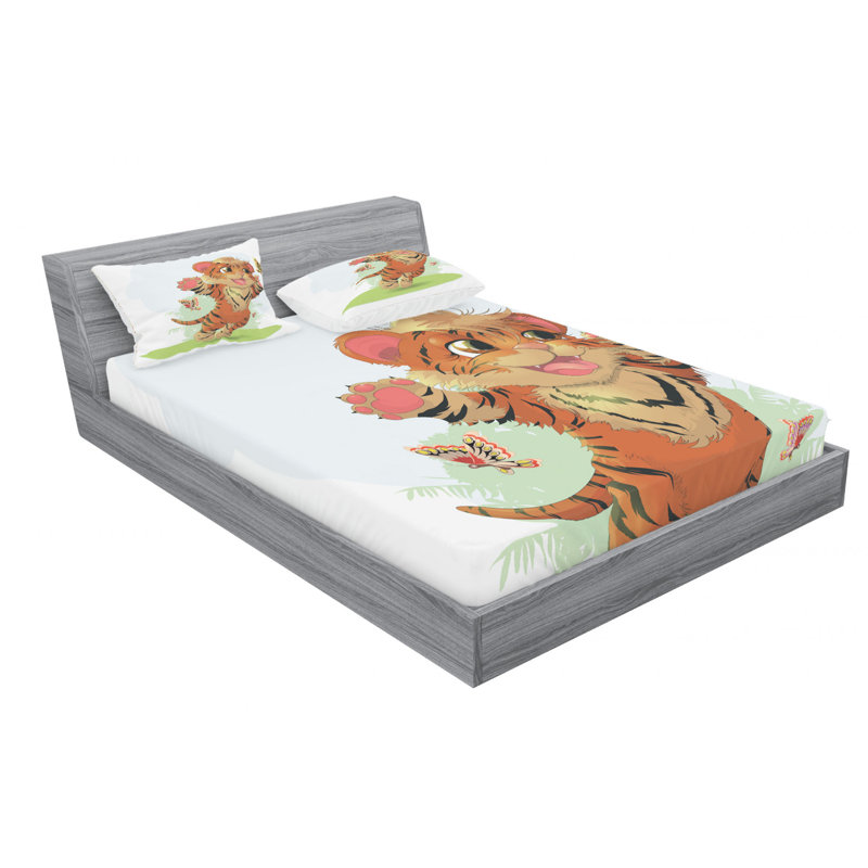 Microfiber Sheet Set, Queen Sheet Set with Fitted Sheet