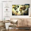 «Earthy Texture World Map», reproduction sur toile-869711795