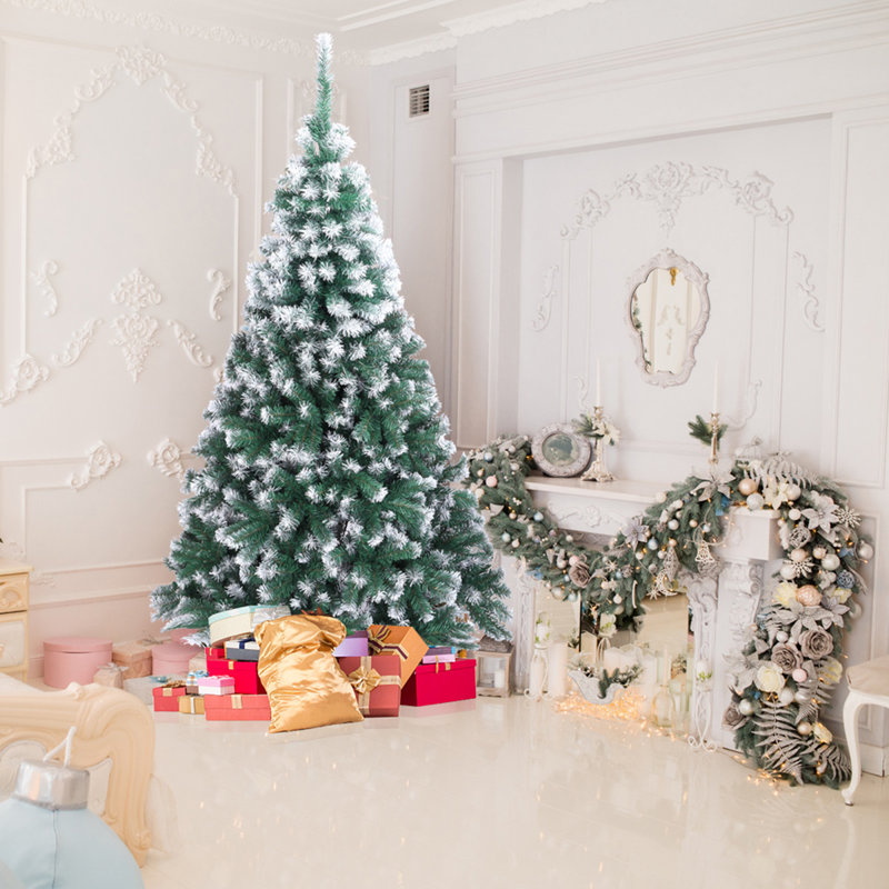 Arbre de Noël en PVC blanc 7 pi 770 branches