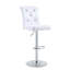 Ensemble de 2 tables de bar et tabourets de bar réglables en verre Modern-439654143-439654142