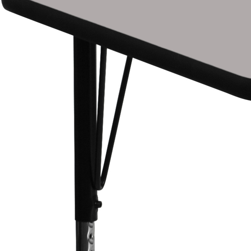 Table d'activité Goddard, Gris glacé, L 30 po x P 72 po x H 21,25 po à 30,25 po