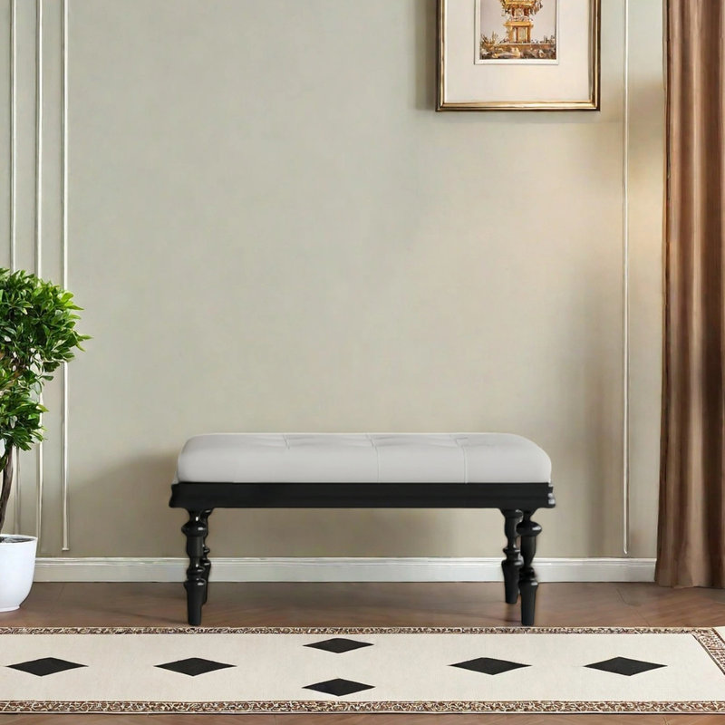 Banc recouvert d'une aire de repos avec vestiaire, H 17,72 po x l 39,37 po x P 16,93 po