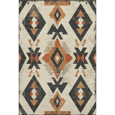 Premium Machine Washable Fairwood AMF1882 Aztec Rug